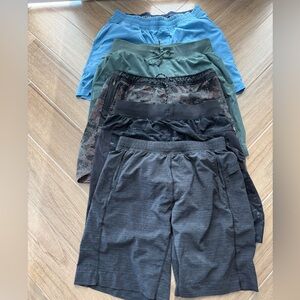 Men's Athletic Shorts - Large L - Lululemon, Municipal & Rhône - 5 pairs